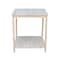 International Concepts Table For Connecting Desks 26 in D X 26 H, 30 W X Hardwood, Unfinished OF-63 - alternate 4